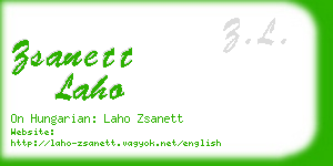 zsanett laho business card